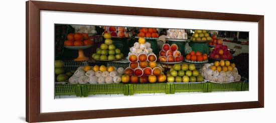 Fruits at a Market Stall, Bukhara, Uzbekistan-null-Framed Photographic Print