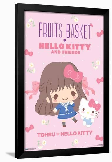 Fruits Basket x Hello Kitty and Friends - Tohru and Hello Kitty-Trends International-Framed Poster