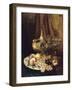 Fruits et objets d'art sur une table avec l'aiguière de François Ier-Antoine Vollon-Framed Giclee Print