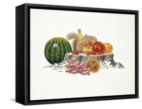 Fruits Fiesta-Joh Naito-Framed Stretched Canvas