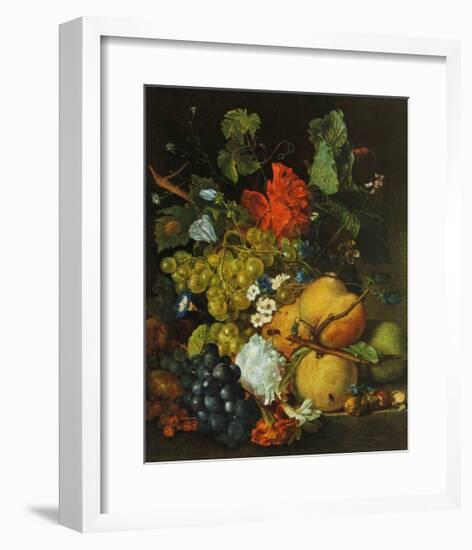 Fruits, Flowers and Insects-Jan van Huysum-Framed Collectable Print