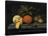 Fruits on a Table Setting of Stone, C1653-1659-Johannes Borman-Stretched Canvas