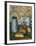 Fruits, serviette et boîte à lait-Paul Cézanne-Framed Giclee Print