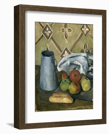 Fruits, serviette et boîte à lait-Paul Cézanne-Framed Giclee Print