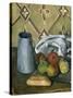 Fruits, serviette et boîte à lait-Paul Cézanne-Stretched Canvas