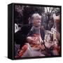 Fruits, Vegetables, Meat, Polutry, and Flowers Sold in Rue Mouffetard Market, Quartier Latin-Alfred Eisenstaedt-Framed Stretched Canvas