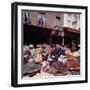 Fruits, Vegetables, Meat, Polutry, and Flowers Sold in Rue Mouffetard Market, Quartier Latin-Alfred Eisenstaedt-Framed Photographic Print