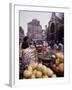 Fruits, Vegetables, Meat, Polutry, and Flowers Sold in Rue Mouffetard Market, Quartier Latin-Alfred Eisenstaedt-Framed Photographic Print