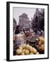 Fruits, Vegetables, Meat, Polutry, and Flowers Sold in Rue Mouffetard Market, Quartier Latin-Alfred Eisenstaedt-Framed Photographic Print