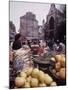 Fruits, Vegetables, Meat, Polutry, and Flowers Sold in Rue Mouffetard Market, Quartier Latin-Alfred Eisenstaedt-Mounted Photographic Print