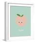 Fruity Friends - Peach-Clara Wells-Framed Giclee Print
