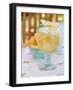 Fruity Pineapple Drink with Ice Cubes and Lemon-Foodcollection-Framed Photographic Print