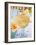 Fruity Pineapple Drink with Ice Cubes and Lemon-Foodcollection-Framed Photographic Print