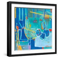 Frutas en Azul-Luis Amer-Framed Giclee Print