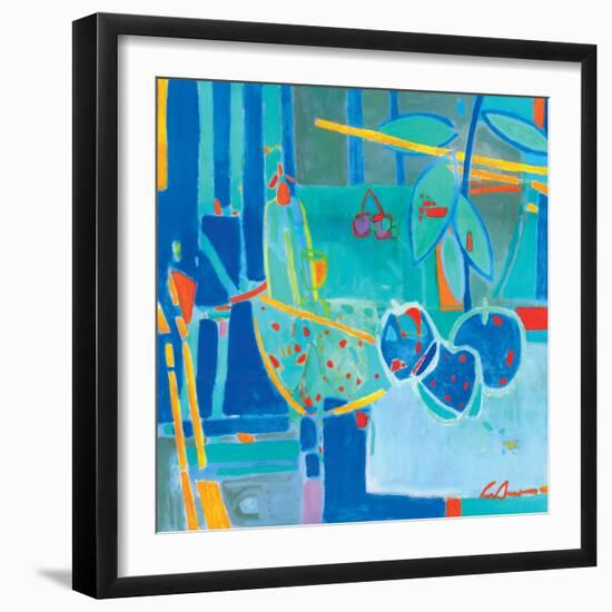 Frutas en Azul-Luis Amer-Framed Giclee Print