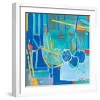 Frutas en Azul-Luis Amer-Framed Giclee Print