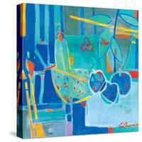 Frutas en Azul-Luis Amer-Stretched Canvas