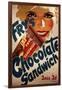 Fry's Chocolate Sandwich Advert-null-Framed Art Print