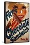 Fry's Chocolate Sandwich Advert-null-Framed Stretched Canvas