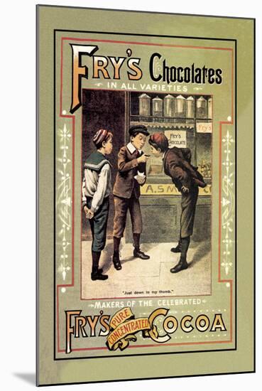 Fry's Chocolates-null-Mounted Art Print