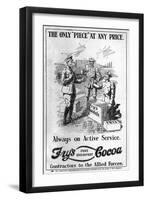 Fry's Cocoa Advertisement, WW1-null-Framed Art Print