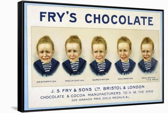 Fry's Five Boys Chocolate, Desperation Pacification Expectation Acclamation Realisation-null-Framed Stretched Canvas
