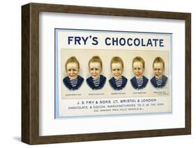 Fry's Five Boys Chocolate, Desperation Pacification Expectation Acclamation Realisation-null-Framed Photographic Print