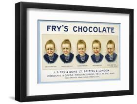 Fry's Five Boys Chocolate, Desperation Pacification Expectation Acclamation Realisation-null-Framed Photographic Print