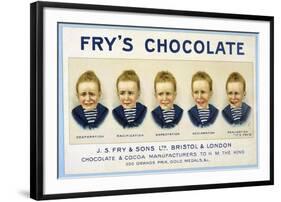 Fry's Five Boys Chocolate, Desperation Pacification Expectation Acclamation Realisation-null-Framed Photographic Print