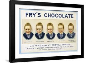 Fry's Five Boys Chocolate, Desperation Pacification Expectation Acclamation Realisation-null-Framed Photographic Print