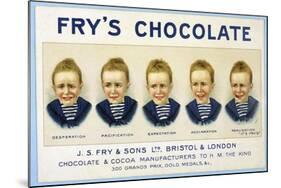 Fry's Five Boys Chocolate, Desperation Pacification Expectation Acclamation Realisation-null-Mounted Photographic Print