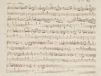 Autographed Manuscript of Valse Opus 70 No.1 in G Flat Major-Fryderyk Chopin-Giclee Print