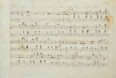 Autographed Manuscript of Valse Opus 70 No.1 in G Flat Major-Fryderyk Chopin-Giclee Print