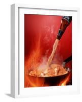 Frying Chicken in Beer-Renee Comet-Framed Photographic Print