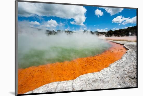 Frying Pan Lake Rotorua-null-Mounted Art Print