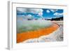 Frying Pan Lake Rotorua-null-Framed Art Print