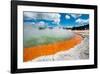 Frying Pan Lake Rotorua-null-Framed Art Print