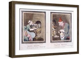 Frying Sprats-James Gillray-Framed Giclee Print
