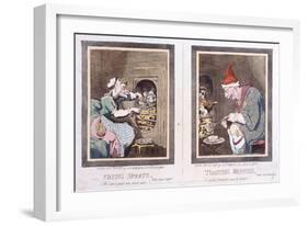 Frying Sprats-James Gillray-Framed Giclee Print