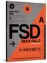 FSD Sioux Falls Luggage Tag I-NaxArt-Stretched Canvas