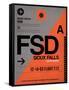 FSD Sioux Falls Luggage Tag I-NaxArt-Framed Stretched Canvas