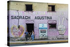 Fsln (Sandinista) Mural Reflecting the Revolutionary Past of This Important Northern City-Rob Francis-Stretched Canvas