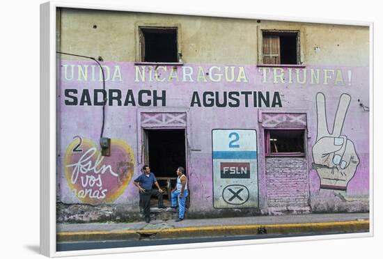 Fsln (Sandinista) Mural Reflecting the Revolutionary Past of This Important Northern City-Rob Francis-Framed Photographic Print