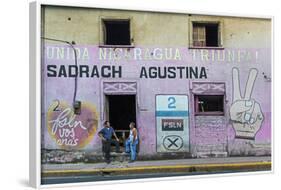 Fsln (Sandinista) Mural Reflecting the Revolutionary Past of This Important Northern City-Rob Francis-Framed Photographic Print