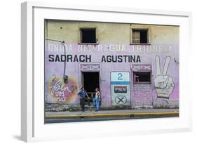 Fsln (Sandinista) Mural Reflecting the Revolutionary Past of This Important Northern City-Rob Francis-Framed Photographic Print