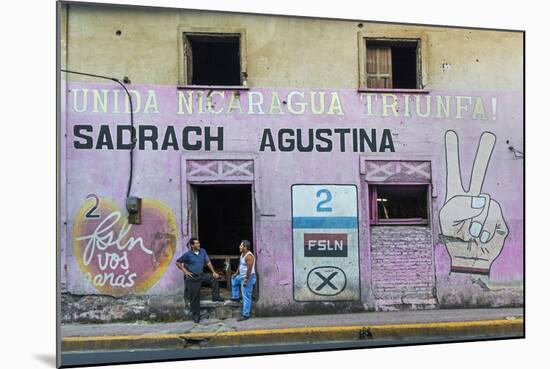 Fsln (Sandinista) Mural Reflecting the Revolutionary Past of This Important Northern City-Rob Francis-Mounted Photographic Print