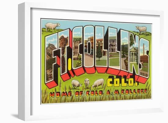 Ft.Collins, Large Letters-null-Framed Art Print