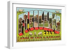 Ft.Collins, Large Letters-null-Framed Art Print