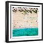 Ft Lauderdale Beach 1-Kimberly Allen-Framed Art Print