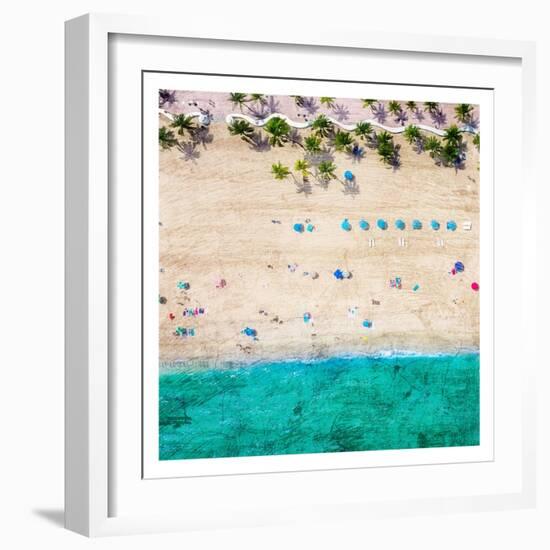 Ft Lauderdale Beach 1-Kimberly Allen-Framed Art Print